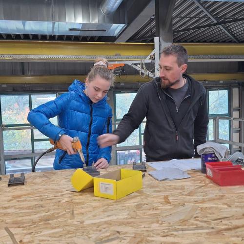 Die 3a zu Besuch bei der Firma Metallbau Platter in Zams 