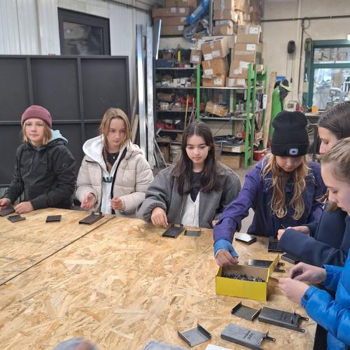 Die 3a zu Besuch bei der Firma Metallbau Platter in Zams 