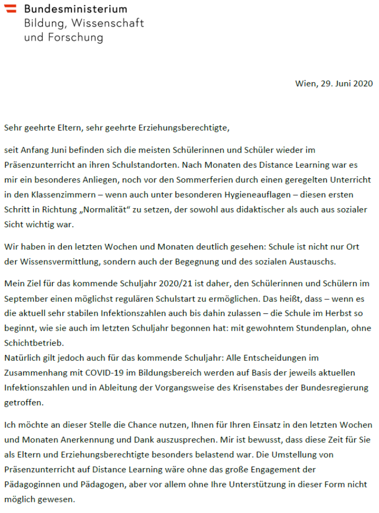 Bildungsministerium